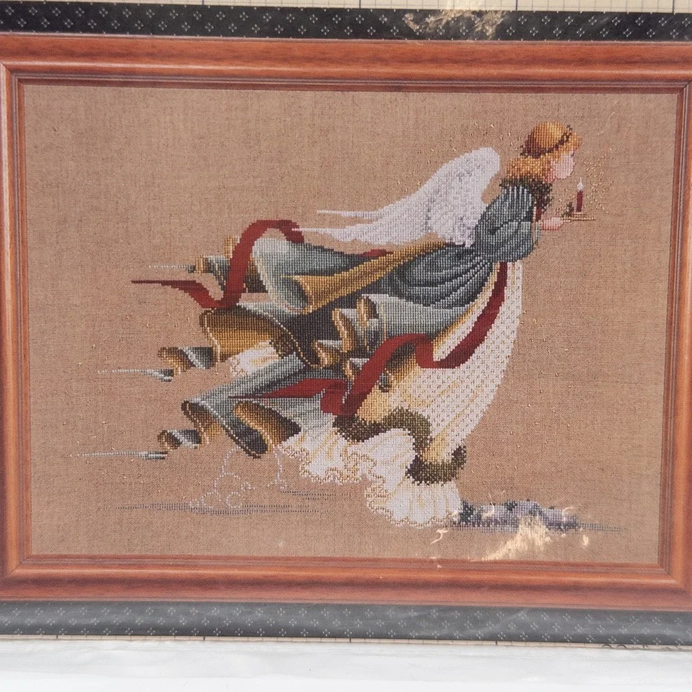 Vintage Lavender & Lace Angel of Light NIP Cross Stitch Pattern L&L 7 Victorian